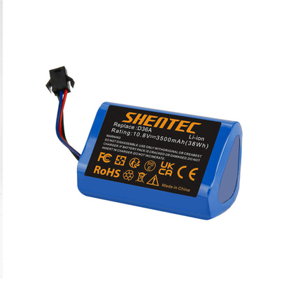SHENTEC 3.5Ah 10.8V Li-Ion Akumulator Zastępczy do Ecovacs DA60, Darfon ZJ1450, Ecovacs D36A D36B DA60