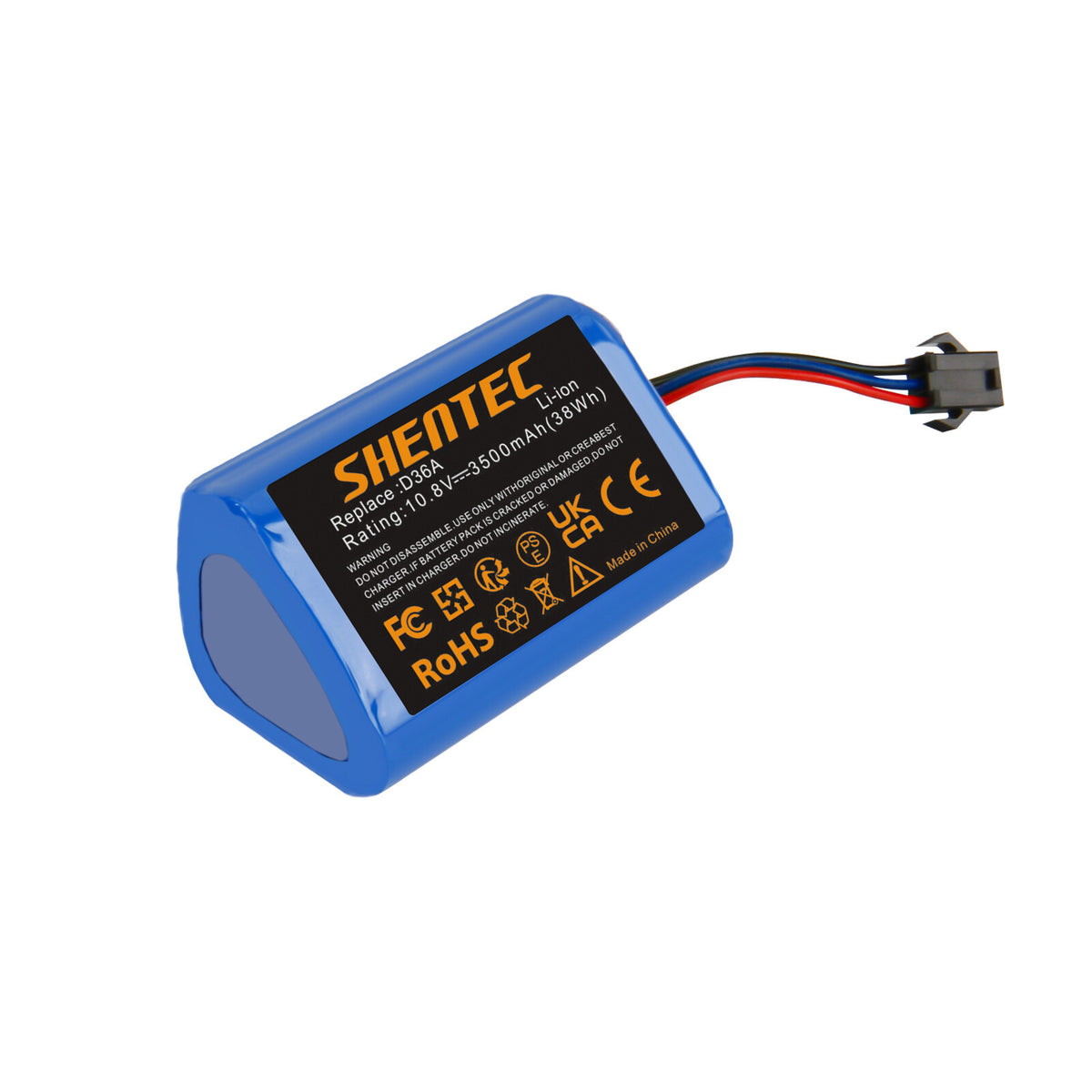 SHENTEC 3.5Ah 10.8V Li-Ion Akumulator Zastępczy do Ecovacs DA60, Darfon ZJ1450, Ecovacs D36A D36B DA60