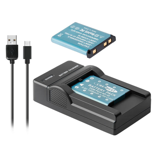 SHENTEC 3.6V 1200mAh akumulator do Fujifilm NP-45, Olympus, Nikon EN-EL10 + ładowarka