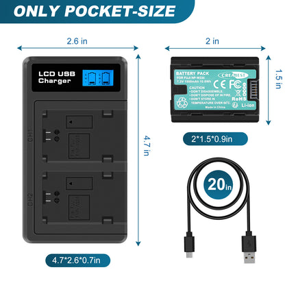 2x NP-W235 Akumulator+Podwójna Ładowarka Do Fujifilm GFX 100S 50S II X-H2S X-T5 XT4 X-T4