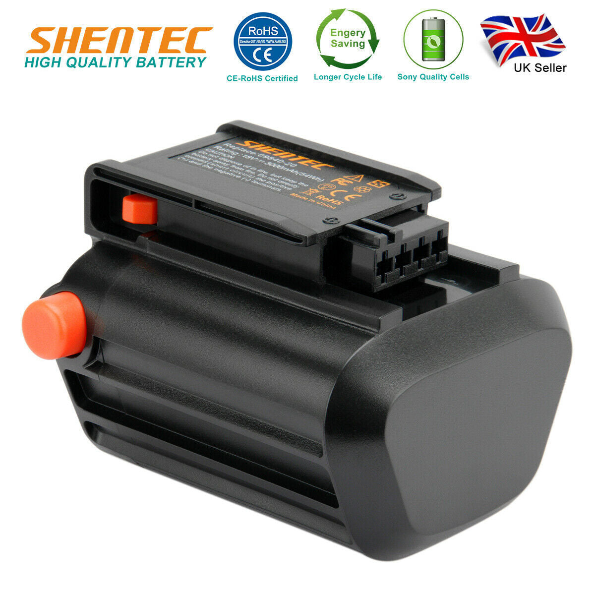 SHENTEC 3000mAh 18V akumulator Li-ion do Gardena 9840-20 High Delimber Li-18/20 BLi-18