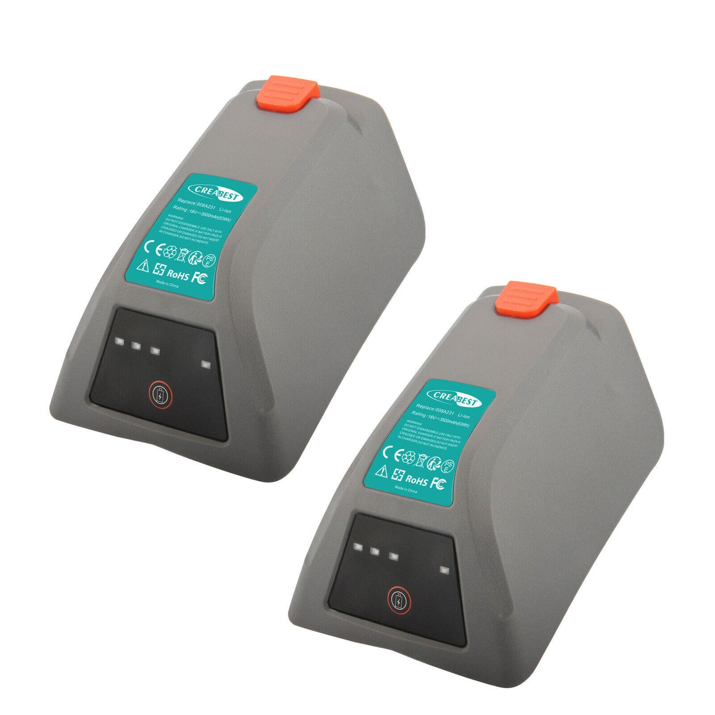 2X 3500mAh Battery & Charger for Gardena 18V 8025-20 Comfort Wall-Mounted Hose Box 35 008A231