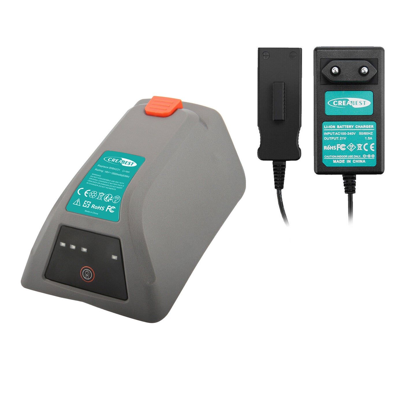 Akumulator 18V 3500mAh + ładowarka do Gardena 8025-20 Comfort Wall-Mounted Hose Box 35 roll-up 008A231
