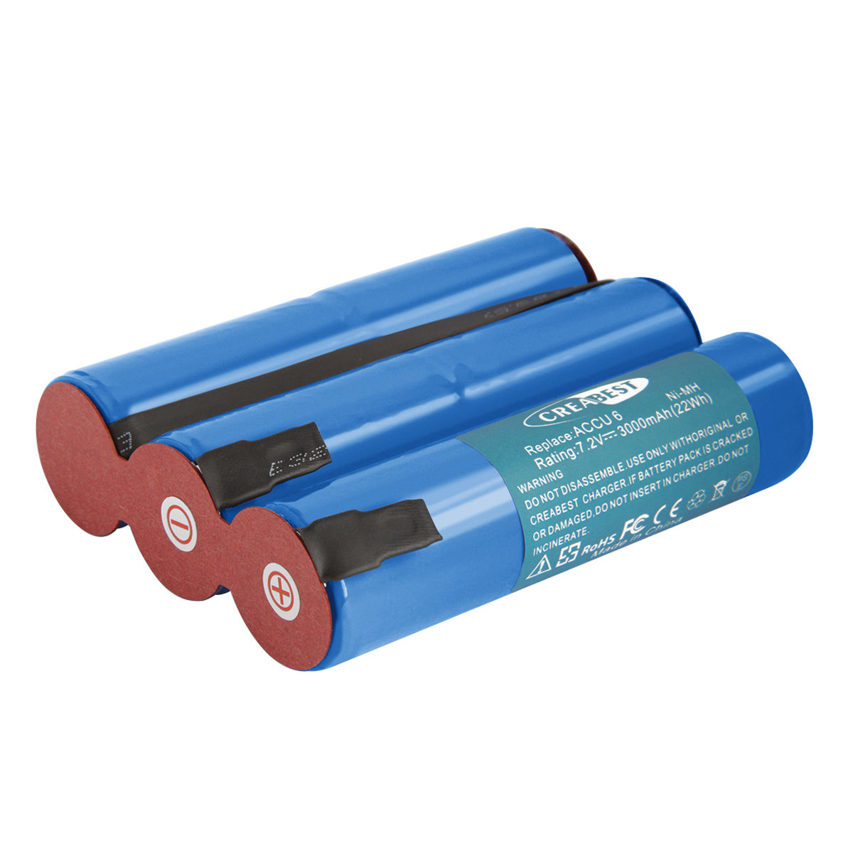 SHENTEC Akumulator 3000mAh 7.2V Ni-MH do nożyc do żywopłotu Gardena Accu 6 Battery 6 Grass Shears ST 6