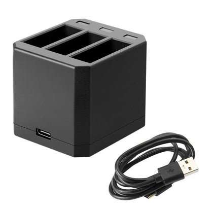 3 Szt. Akumulatory AHDBT-501 601 701 Do GoPro HERO 7/6/5 Black + Potrójna Ładowarka