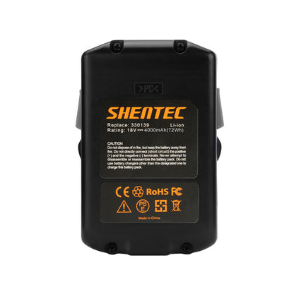 SHENTEC 18V 4000mAh akumulator litowo-jonowy zamiennik do Hitachi 330067 330068 330139 BSL1825 BSL1815X