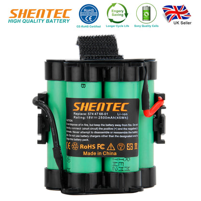 SHENTEC 18V 2500mAh Li-Ion Akumulator Do Husqvarna Automower 105 I Gardena R38Li R40Li R45Li