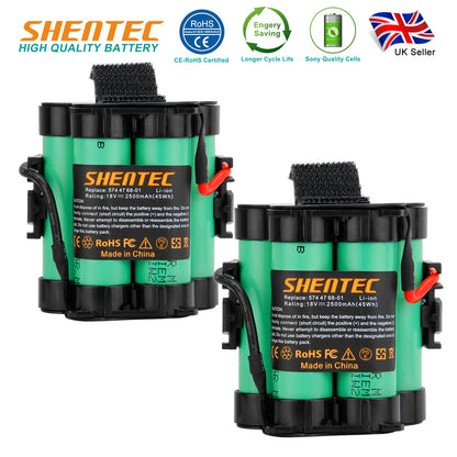SHENTEC 2X 2.5Ah Li-ion akumulatory do Husqvarna 105 305 308x Gardena R75Li R45Li R70Li
