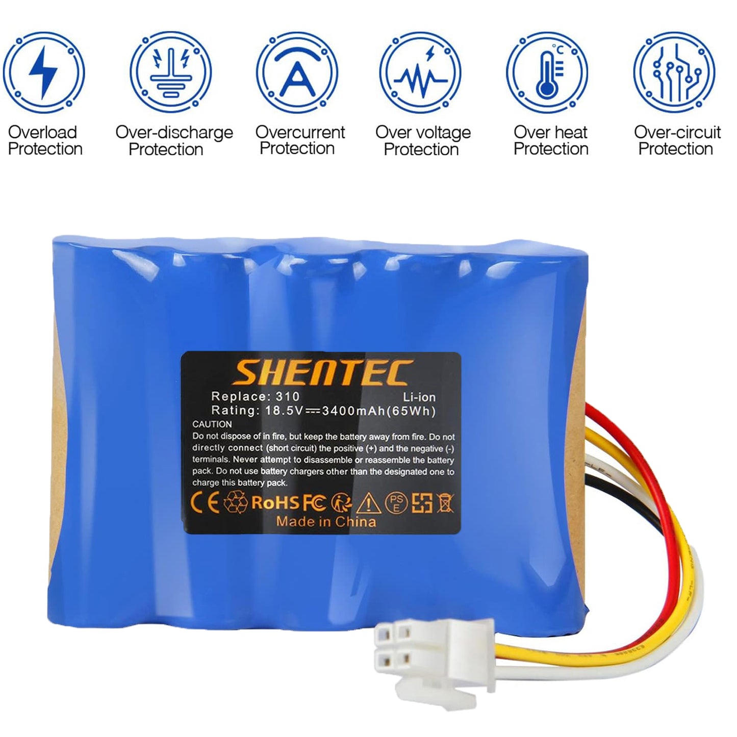 SHENTEC 18.5V 3.4Ah AKUMULATOR LI-ION DO HUSQVARNA 584 85 28-01, GARDENA SILENO R100LI R130L