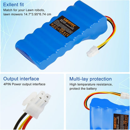 SHENTEC akumulator Li-ion 18V 5000mAh do Husqvarna Automower 320/430X/440/450X/520/550 589 58 52-01/589 58 57-01/588 14 64-01/588 14 64-02