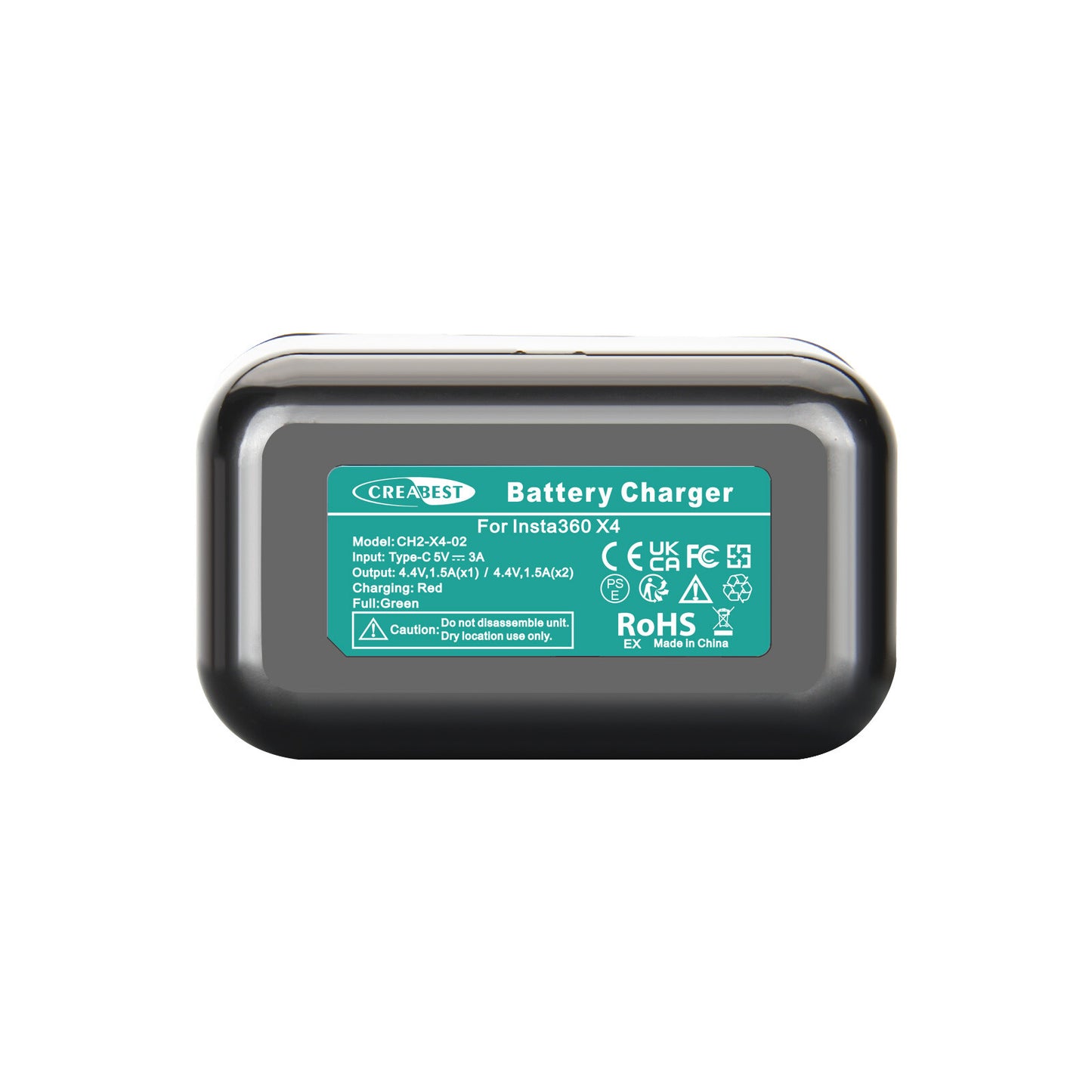 2x 3.0Ah 3.85V JH-X4 Zamienny akumulator + ładowarka Power Box do kamery sportowej Insta360 X4
