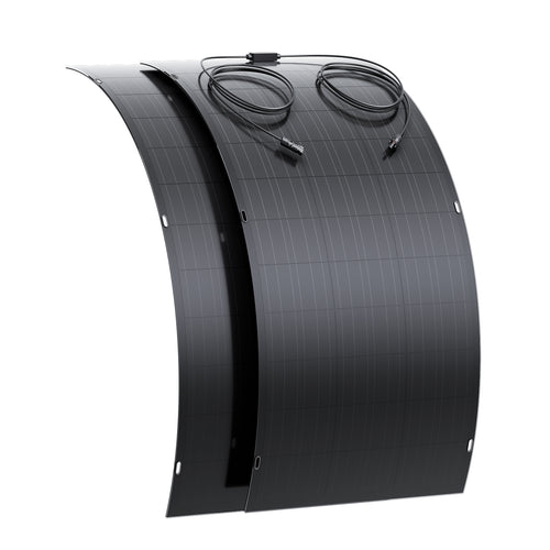Elastyczny zestaw paneli słonecznych 240 W, 2 x 120 W elastyczny moduł fotowoltaiczny, IP67 na balkon, do kampera, auta, szopy, dachu, łodzi, off-grid