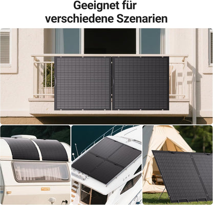 Zestaw elastycznych paneli słonecznych 480 W, 2 x elastyczny moduł solarny 240 W do kampera, samochodu, szopy, dachu, łodzi, balkonu, IP67, ogniwa fotowoltaiczne off-grid