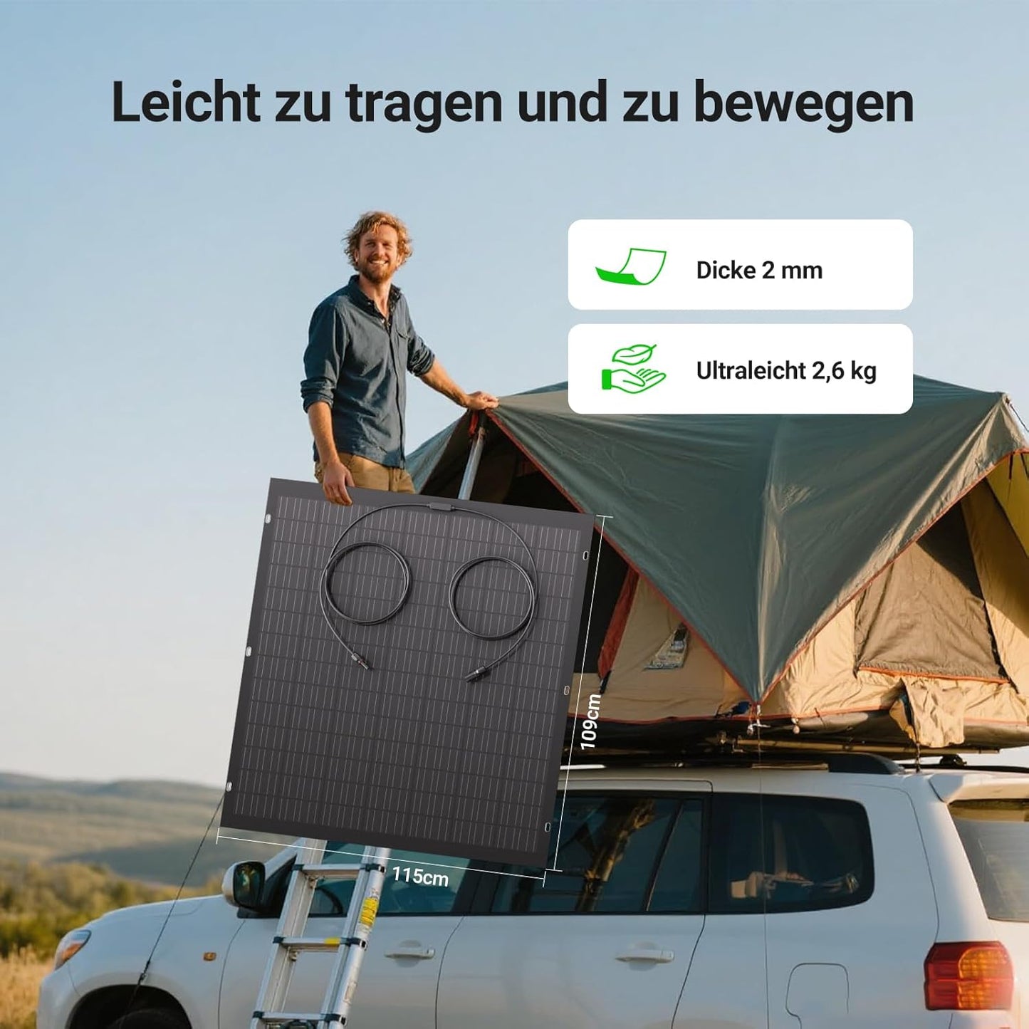 Zestaw elastycznych paneli słonecznych 960 W, 4 x elastyczny moduł solarny 240 W, IP67, ogniwo fotowoltaiczne off-grid, do kampera, auta, szopy, dachu, łodzi, balkonu