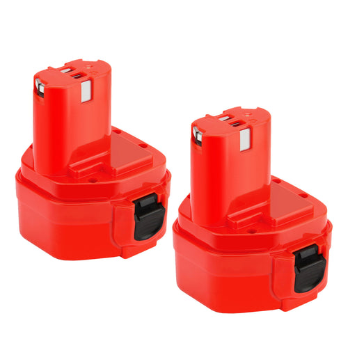 SHENTEC 2 Sztuki Akumulator Ni-MH 5000mAh 12V Do Makita PA12 1200 1234 1220 1235 1222 1233