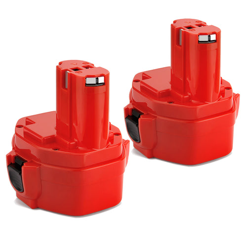 SHENTEC 2x Battery 14.4V 4.0AH for Makita 1420 1433 1435 PA14 1434 JR140D 193158-3