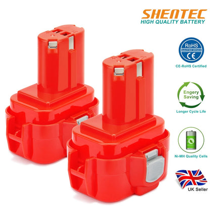 SHENTEC 2x 9.6V 4.0AH akumulator Ni-MH do Makita PA09 9100 9120 9122 9135 6207D 6226D