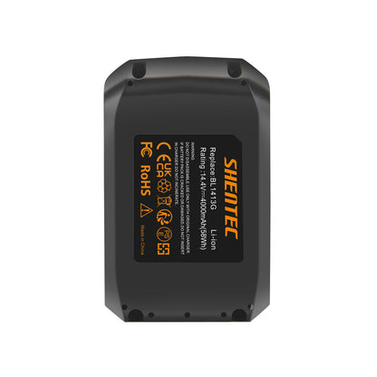 SHENTEC 2X 4000mAh 14.4V LI-ion zamienny akumulator do Makita BL1413G BL1411G BL1415G DF347D UH420D