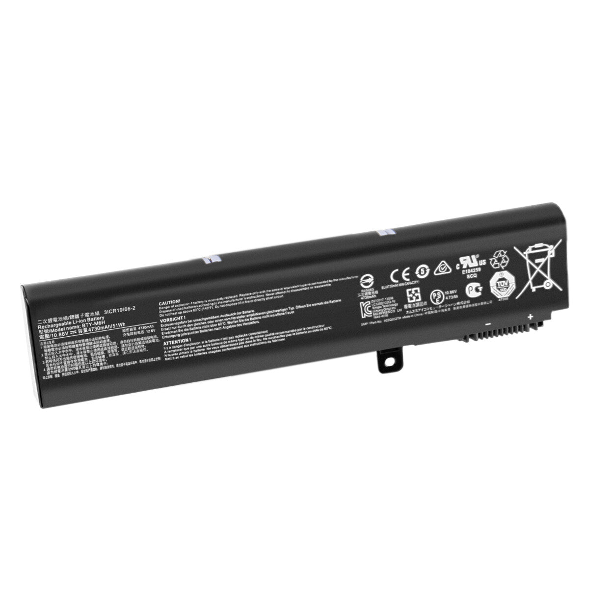 10.86V Akumulator BTY-M6H do MSI PE60, PE70, GE72, 3ICR19/66-2, MS-16J3, MS-16J5L, GL62M