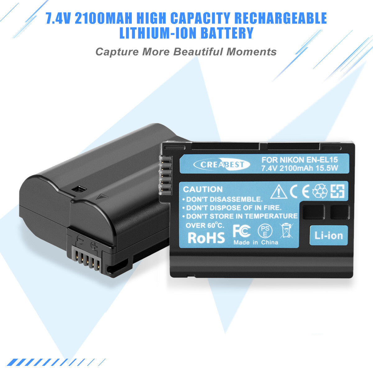 2x Akumulator EN-EL15 + podwójna ładowarka do Nikon EL15A D500, D600, D610, D750, D850, D800E