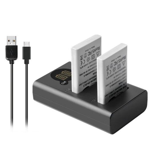 2x baterie EN-EL5 1600mAh + podwójna ładowarka do Nikon Coolpix P520 P100 P510