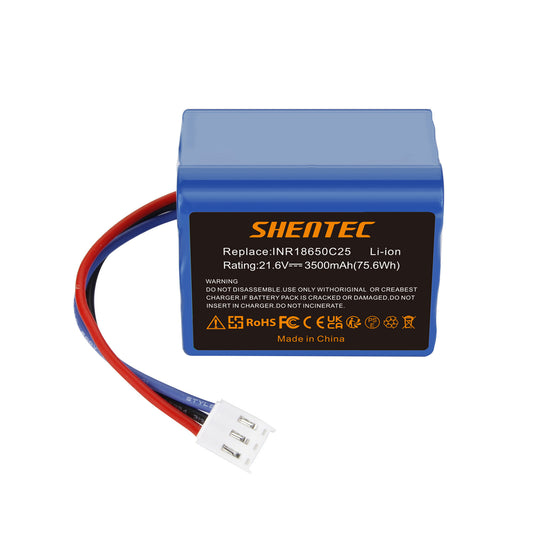 SHENTEC 3.5Ah 21,6V Akumulator zamienny do Philips FC6721 FC6723 FC6721 FC6722 FC6729 INR18650C25