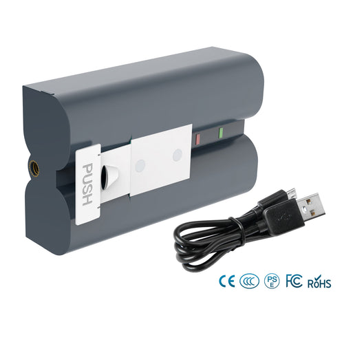 SHENTEC 6.4Ah V4 Akumulator Ładowalny Do Ring Video Doorbell 2, 3, 4, Spotlight, Stick Up