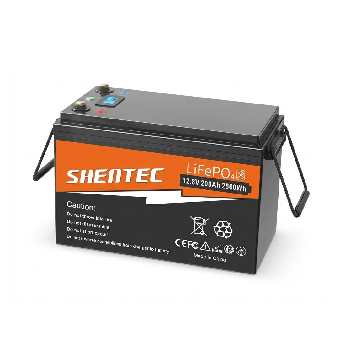 SHENTEC 12V 200Ah Akumulator Litowy LiFePO4 Do Łodzi I Kampera 6000+ Cykli