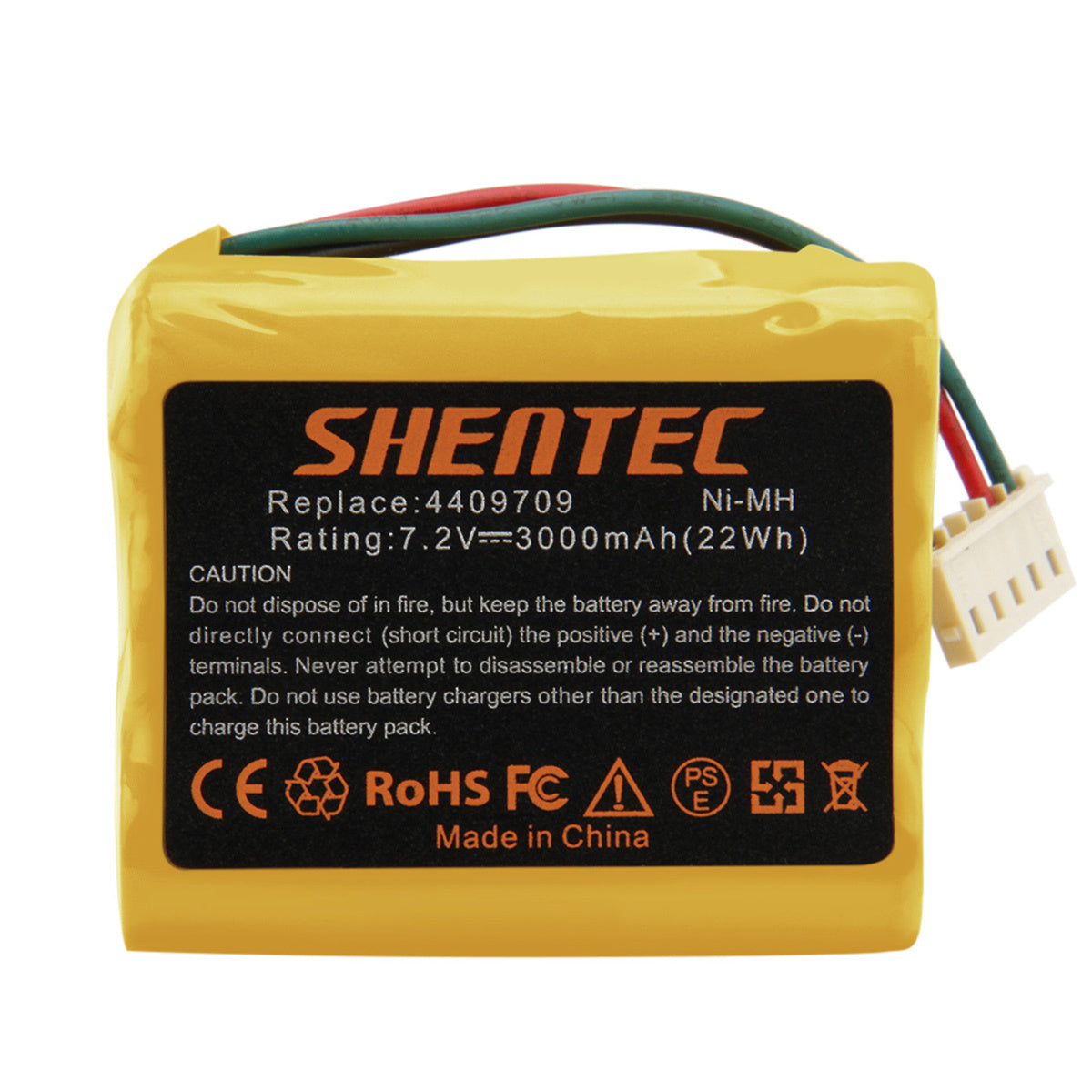 SHENTEC 2x 3.0AH 7.2V Ni-MH Akumulator Do iRobot Braava 390 380T 390T 4409709 Mint Plus 5200C