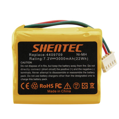 SHENTEC 2x 3.0AH 7.2V Ni-MH Akumulator Do iRobot Braava 390 380T 390T 4409709 Mint Plus 5200C