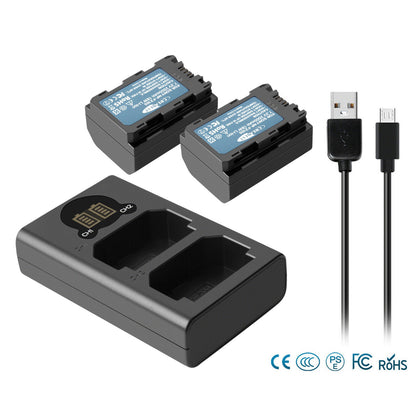 2x NP-FZ100 Akumulator i Ładowarka Do Sony Alpha A6600 A9R A9S A7 III A7R III A7R IV