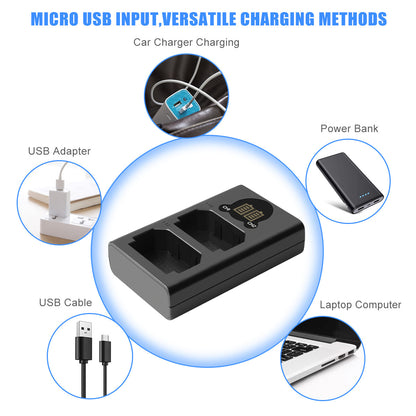 2x NP-FZ100 Akumulator i Ładowarka Do Sony Alpha A6600 A9R A9S A7 III A7R III A7R IV