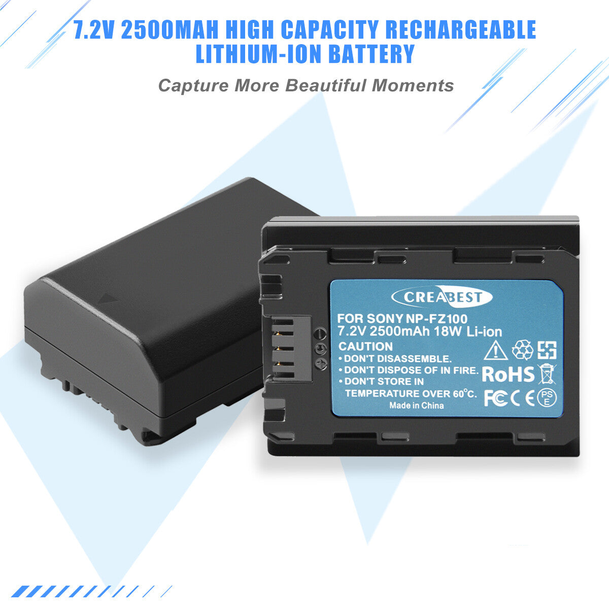 2x NP-FZ100 Akumulator i Ładowarka Do Sony Alpha A6600 A9R A9S A7 III A7R III A7R IV