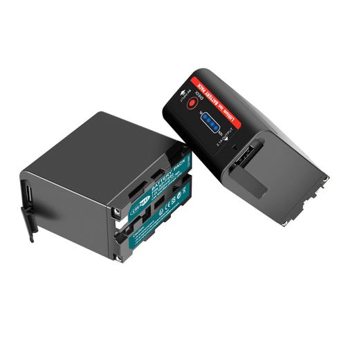 2X 7.4V NP-F970 10500mAh Battery For Sony NP-F930 F950 NP-F530 F960 NP-F990