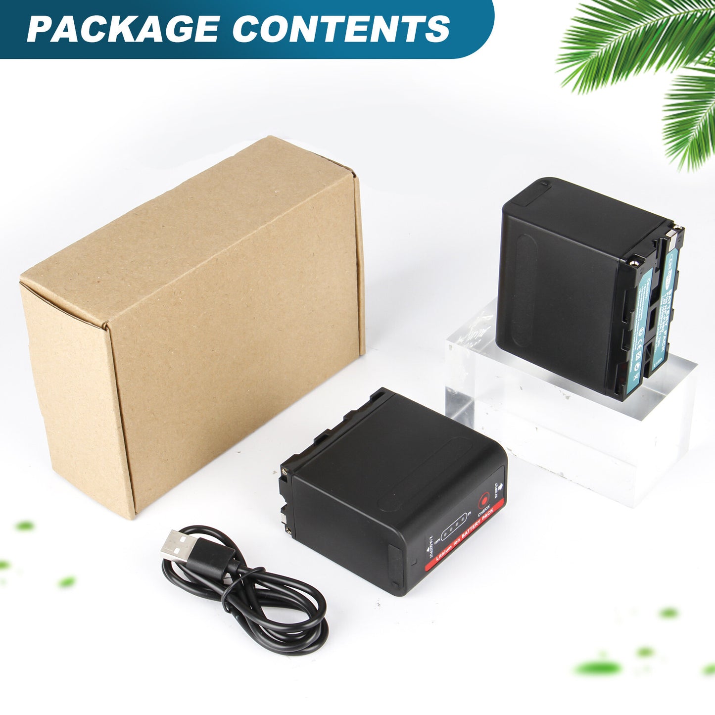 2X 7.4V NP-F970 10500mAh Battery For Sony NP-F930 F950 NP-F530 F960 NP-F990