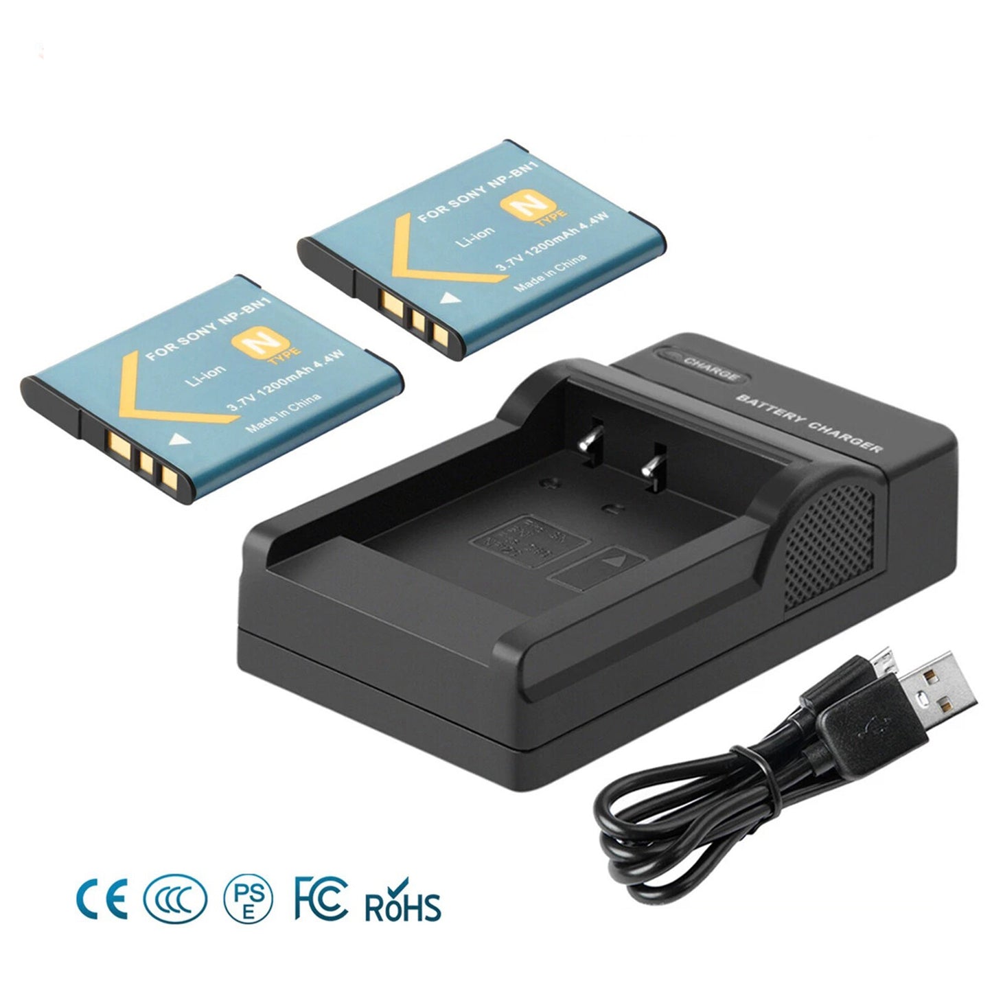 2 Szt. Ładowarki Akumulatorów NP-BN1 Do Sony Cyber-Shot DSC-W310 W800 W320 W350 W380