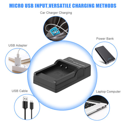 2 Szt. Ładowarki Akumulatorów NP-BN1 Do Sony Cyber-Shot DSC-W310 W800 W320 W350 W380