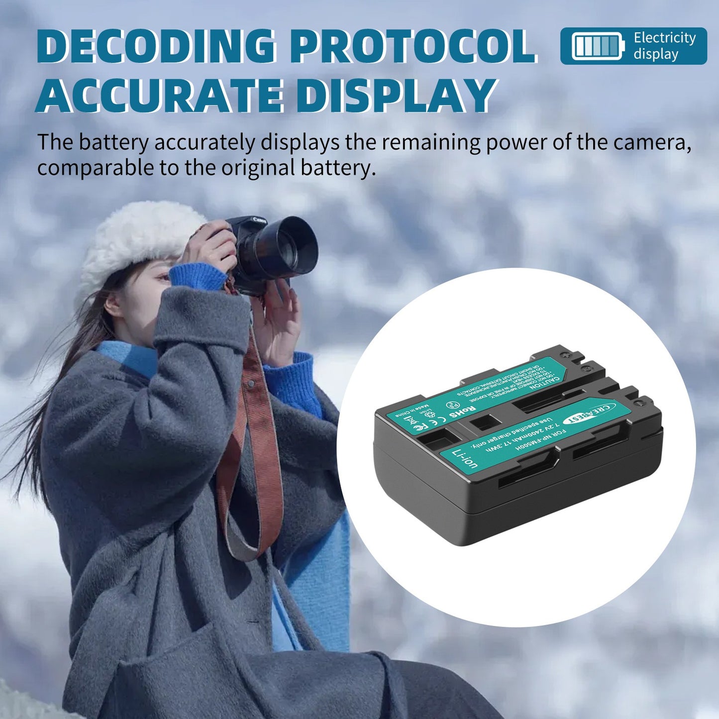 SHENTEC 2x Akumulatory NP-FM500H +Ładowarka do Sony Alpha DSLR/SLT A57 A68 A58 A300K/N A100