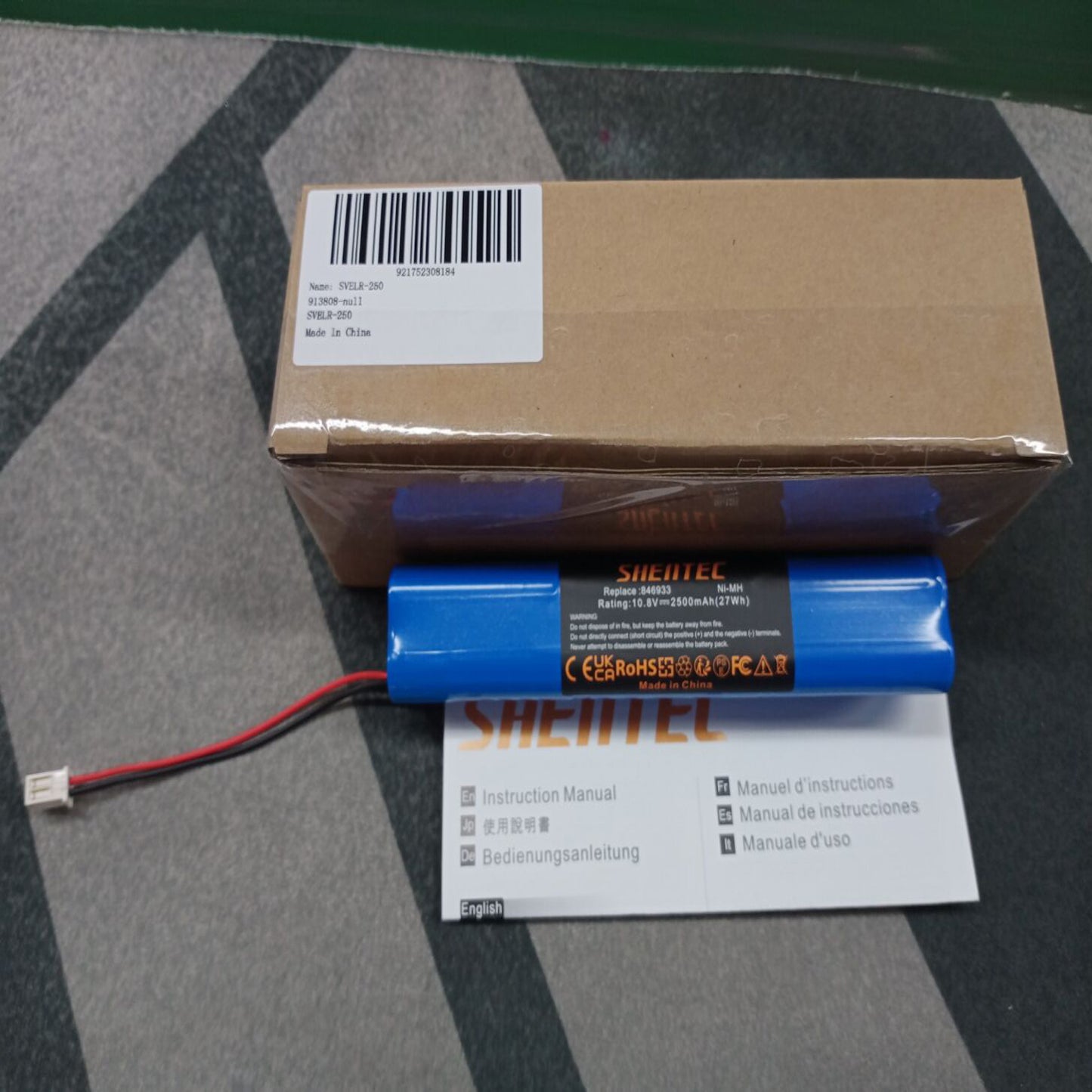 SHENTEC Akumulator zamienny 2500 mAh do napędu rolety Velux 946933, rolet SSL Solar Roller Shutters, Solar Roller Shutters
