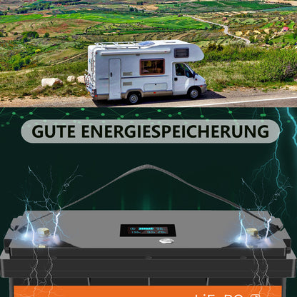 Akumulator LiFePO4 SHENTEC 12/24V 100/150/200/300Ah z BMS do instalacji solarnej, łodzi, off-grid i RV