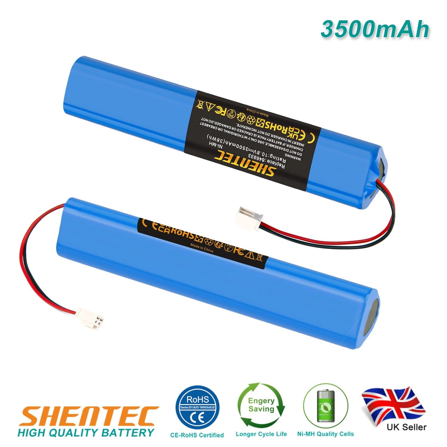 SHENTEC 2x 10.8V 3500mAh NiMH BATERIA DO VELUX SOLAR-DACHFENSTER 946933 946930 846933