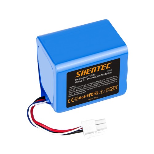 SHENTEC 6000mAh 14.4V Li-ion Akumulator Do Vorwerk Kobold VR200 20884-1 4NCR18650P2-C001A