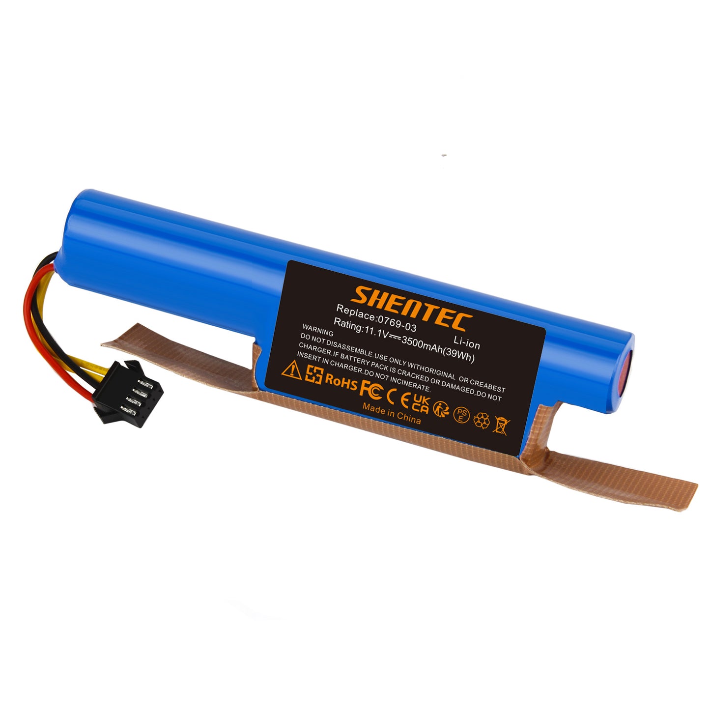 SHENTEC 10.8V 3.5Ah Li-ion zamienny akumulator do Vileda VR 102, VR One, VR 201 PetPro, VR 303, 0769-03