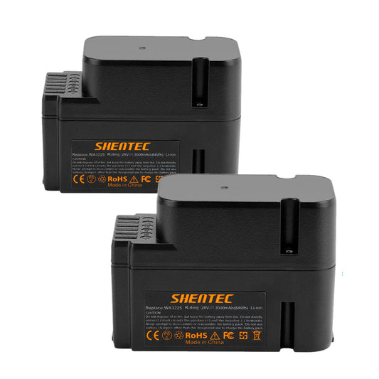 SHENTEC PLG 2 Szt. 3.0AH 28V Akumulator Li-ion Dla Worx WG790E WG754E WG794E WG755E WA3225 WA3565