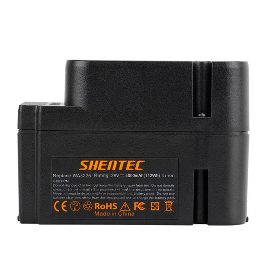 SHENTEC 4.0Ah 28V Akumulator Li-ion Zastępczy do Worx WA3225 WA3565 WG754E WG790E WG791E.1 WG796E.1