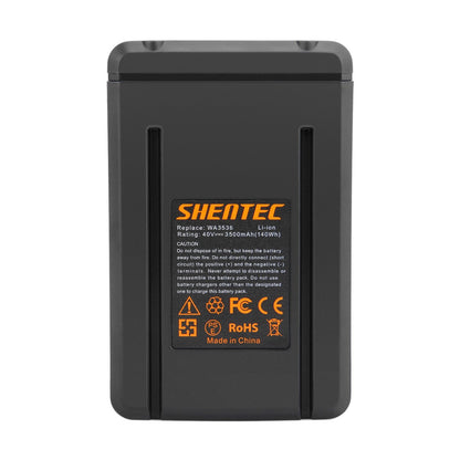 SHENTEC Akumulator Li-ion 3.5Ah 40V do WORX WA3536 WA3734 WG268E WG568E WG168E WG368E WG770E