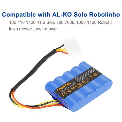 SHENTEC Akumulator 18V 3000mAh do AL-KO Solo Robolinho, do robotycznej kosiarki 100 110 1100 41.6 Solo 700 700E 1000 1100