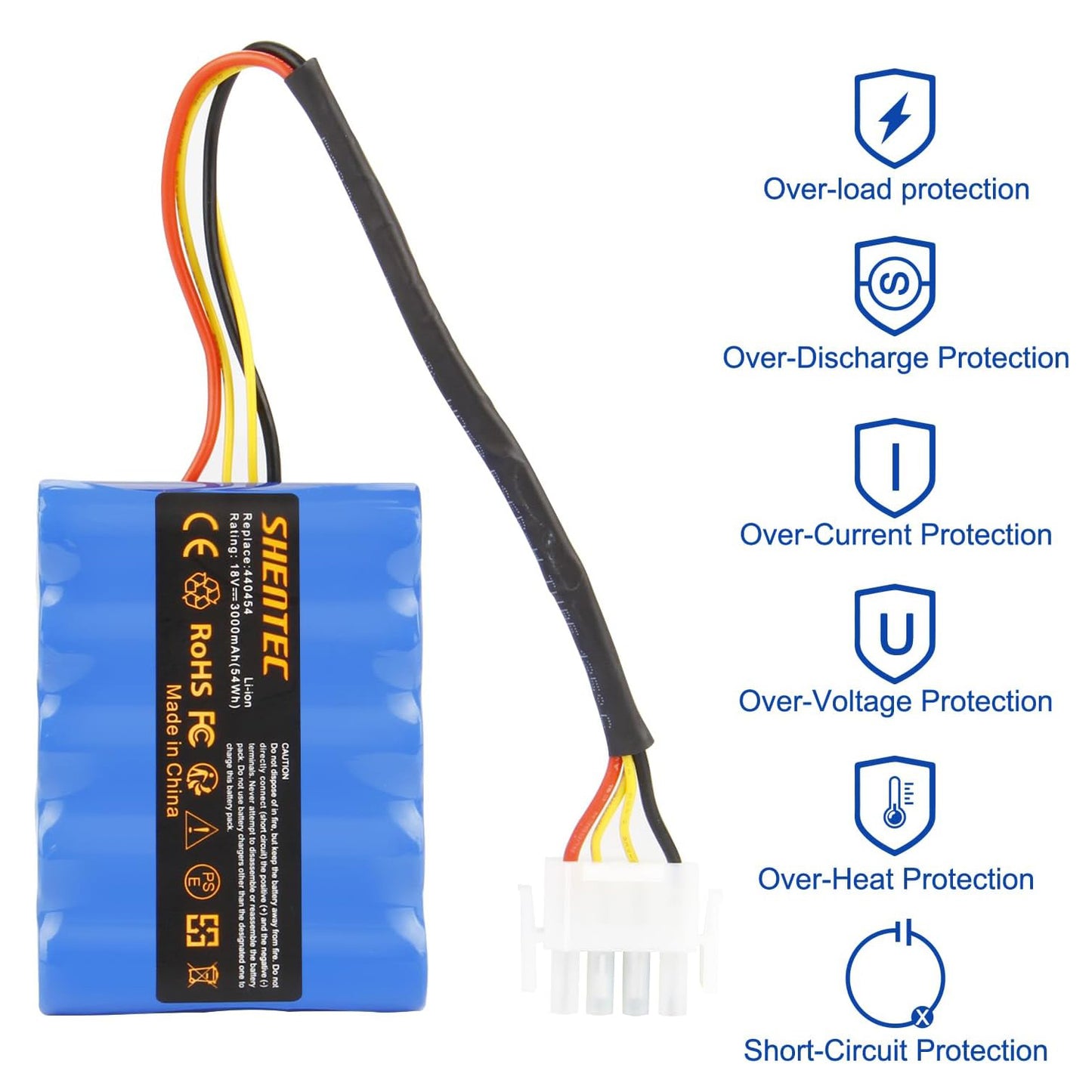SHENTEC Akumulator 18V 3000mAh do AL-KO Solo Robolinho, do robotycznej kosiarki 100 110 1100 41.6 Solo 700 700E 1000 1100