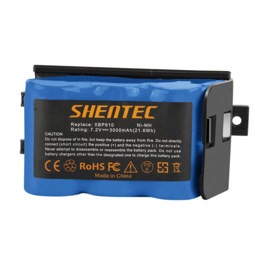 SHENTEC 3000mAh 7.2V Akumulator zamienny Ni-MH do Shark XBP-610 XBP610 EU-36000 UV610DT