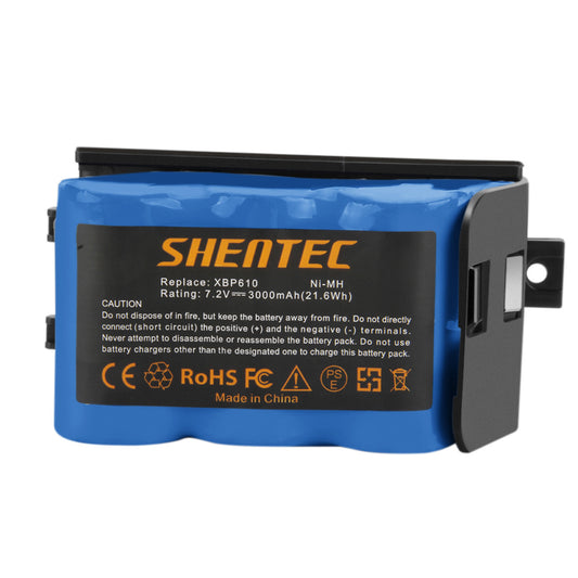 SHENTEC 3000mAh 7.2V Akumulator zamienny Ni-MH do Shark XBP-610 XBP610 EU-36000 UV610DT